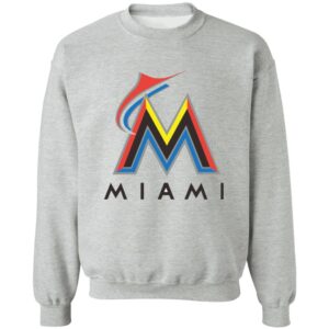 Miami Marlins Baseball  Crewneck Pullover Sweatshirt