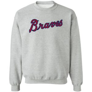 Atlanta Braves Baseball  Crewneck Pullover Sweatshirt