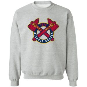 Atlanta Braves Baseball  Crewneck Pullover Sweatshirt